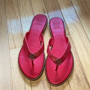 red tory burch sandals